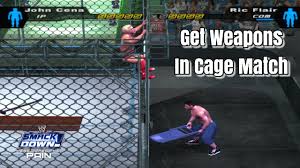 Get Weapons In Cage Match Wwe Smackdown Here Comes The Pain 2003 Youtube