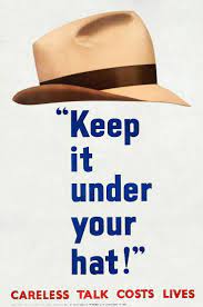 Keep It Under Your Hat 1940s Poster In High Resolution By St Michael S Press Ltd Original From The Museum Of New Zealand Te Papa Tongarewa Digitally Enh