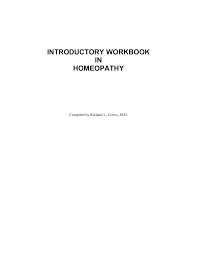 Homeopathy Crews Workbook