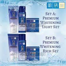 Hada labo shirojyun arbutin vitaminc whitening milky lotion 2pack set from japan. Hada Labo Premium Whitening Face Wash Lotion Light Rich Cream 100g 170ml 50g Shopee Malaysia