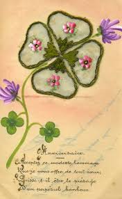 Trefle Porte Bonheur Carte Postale Cartes Anciennes Cartes