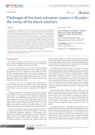 There are a lot of many things about the golden teacher shrooms which contribute to their popularity. Pdf Challenges Of The Basic Education System In Ecuador The Voices Of The Future Teachers