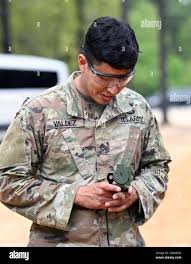 A Soldier From Support Battalion 1st Special Warfare Training Group Airborne Shoots An Azimuth During The Battalion S Commander S Cup Competition At Fort Bragg North Carolina April 15 2021 The Soldiers From Each