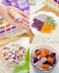 来点甜头芋圆】夏天冰凉小甜点！四色芋圆香糯可口，口感很Q有嚼劲，老少皆宜！ – 农贸易家