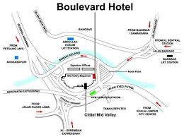Best would be the klia express to kl sentral station. Location Map Of Boulevard Hotel Kuala Lumpur Hotel Malaysia