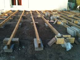 Votre sol préparé, répartissez ensuite vos plots pour terrasse en bois sur toute la surface. Fabriquer Une Terrasse En Bois Je Fais Moi Meme