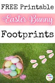 free printable bunny footprints for easter mom hacks 101