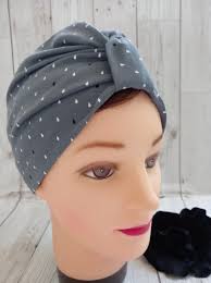 Grey Raindrops Stretch Cotton Mix 1940s Style Vintage Pull