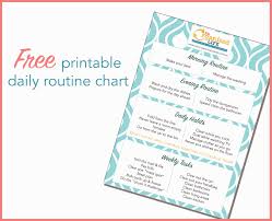 free printable daily routine chart keep calm get organised