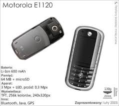 Motorola E1120 - Telefony bardziej i ...