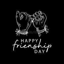 117 happy friendship day funny. Happy Friendship Day Greeting Card Stock Vector Illustration Of Love Black 150633278