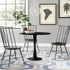 Round glass kitchen dining table modern leisure table with wood legs for kitchen dining room & living room 31.5 4.6 out of 5 stars 298. Modern Round Dining Tables Allmodern