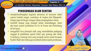 1) nur farisa hani bt norazwan 2) wan nur atiera irdina bt wan rosli 3). F2 Sej 04 06 Keunikan Warisan Masyarakat Kerajaan Alam Melayu Part 2 My E Tuition