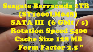 1tb hard drive, st1000lm048, part of the compute guardian range, 2.5 inch, sata 6gb/s 1tb barracuda 5400rpm 2.5 internal hard drive (st1000lm048). Seagate Barracuda 1tb 2 5 St1000lm048 Unbox Test Youtube