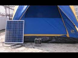 Solar powered heaters for tents. Solar Camping Solar Electric Solar Tent Youtube