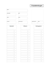 Thanks a lot for your work on this! Charakterbogen Jhb Pen Paper Forum Rocket Beans Tv