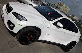 Black And White Wheels Bmw X6 Wrapped In Two Tone Pearl White Wrap By Totally Dynamic Motos