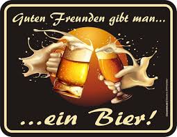 Guten Freunden Gibt Man Ein Bier Blechschild Gepragt Original Rahmenlos 17x22 Cm Rostfreies Aluminium 4 Locher I Bier Schilder Bier Lustig Spruche Bier
