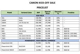 When you move to a digital slr camera, you might want to start out with a canon rebel or other starter camera body. Canon Philippines Sale On 80d 760d Eos M5 Cameras And Lenses