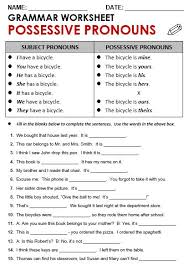 Possessive Pronouns Exercises In 2020 Pronoun Worksheets Possessive Pronoun Possessive Pronouns Worksheets
