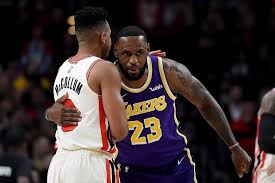 Lakers forward lebron james defends against trail blazers guard cj mccollum, half of portland's dynamic backcourt. Lakers Vs Trail Blazers Game 4 Picks Predictions And Full Betting Insights