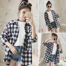 Check spelling or type a new query. New Arrival Cardigan Labuh Baju T Shirt Lengan Panjang Baju Perempuan Baju Raya 2020 Musim Bunga Dan Musim Gugur Baru Wanita Korea Kemeja Kotak Kotak Hitam Dan Putih Longgar Wanita Jaket Kemeja Lengan Panjang Liar Wanita Pelajar