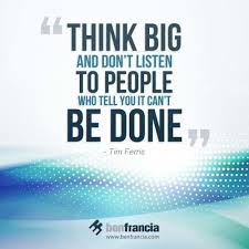 Calling this style of music 'old school' is considered an especially apt name since the majority of people who listen to it did so while attending old schools such as dartmouth, bard, and williams college. Think Big Don T Listen To People Who Tell You Otherwise Ben Francia