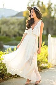 Ella High Low Cream Maxi Dress Cream Maxi Dress Summer Dress Outfits Flowy Dress Boho