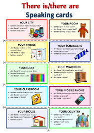 Speaking of cards, i also use traditional playing cards for a conversation activity. There Is There Are Speaking Cards English Esl Worksheets For Distance Learning And Physical Classrooms