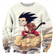 This makes goku physically 42 and chronologically 49. Dragon Ball Kid Goku Flying Nimbus Long Sleeved Shirt Animelife