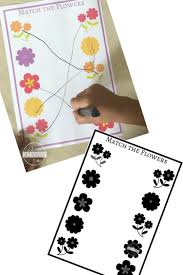 Free Flower Match The Worksheets Preschool Spring flower preschool printables supplies printer (i have a brother printer).