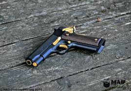 Custom Black And Gold 1911 Photo Gallery Mad Custom Coating Guns Guns And Ammo Cerakote