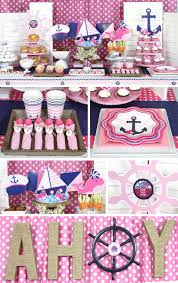 Nautical Pink Baby Shower Baby Shower Nautical Theme Nautical Baby Shower Girl Nautical Baby Shower Boy