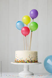 Birthday Cake And Balloons Images Birthday Cake Decorated With Colorful Balloons By Ruth Black For Stocksy United Birthday Cake Decorating Birthday Cake Kids Cake Designs Birthday