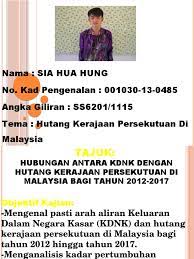 Dalam cv dikenal istilah sekutu aktif dan sekutu pasif. Data Hutang Kerajaan Persekutuan 2011