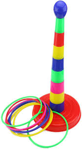 5 out of 5 stars. Amazon Com Ogrmar 18 Colorful Plastic Sport Ring Toss Game Set For Kids Sports Outdoors