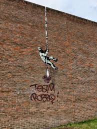 It is widely believed that his first large mural was a piece called mild, mild west. Banksy Artwork On Reading Gaol Vandalised Reading Chronicle