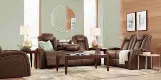 Crestline Chocolate 3 Pc Living Room With Dual Power Reclining Sofa Power Reclining Sofa Reclining Sofa Room