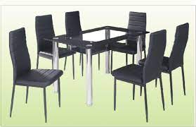 The faux marble top is 3.5 thick. 6 Chair Dining Table With Glass Top Cebu Appliance Center