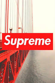 The red and white colors are iconic for the brand. Download Supreme Red Bridge Wallpaper Cellularnews