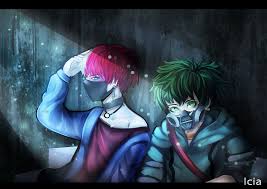 # anime # mha # myheroacademia. Bnha Izuku And Todoroki Villain Versions Villain Deku Villain My Hero Academia