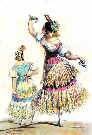 Spanish Bolero Dancers Spanish Lady With Castanets Spain Costume Spanish Woman Costumes