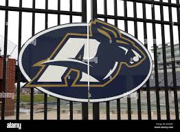 AKRON, OHIO/USA – JANUARY 01: A sign at the University of Akron football  stadium with Zippy the mascot Stock Photo - Alamy