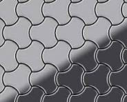 Mosaico metallo solido Acciaio inossidabile specchiato grigio spesso 1,6 mm  ALLOY Ubiquity-S-S-M disegnato da Karim Rashid