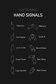 Sub Training Hand Signals Digital PDF Art File for Printing - Etsy