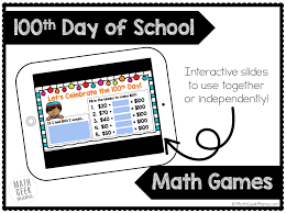 Welcome to 3rd grade games at safe kid games! Virtual 100th Day Math Activities Free Resources Math Geek Mama