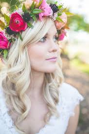 Feel Good Floral Wedding Ideas Flowers In Hair Wedding Hairstyles Floral Hair