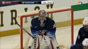 Usa goaltender spencer knight in plymouth, mich. Spencer Knight Vs Notre Dame Oct 7 2018 Youtube