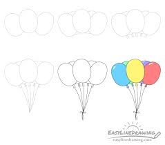 We can choose the best drawing and also publish it on our website just to encourage the little kids. How To Draw Balloons Step By Step Easylinedrawing