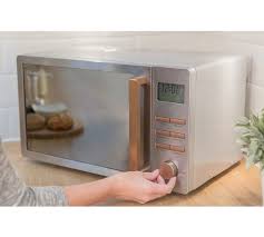 Buy Russell Hobbs Luna 800w Standard Microwave Rhmdl801cp Copper Microwaves Argos Microwave Kettle And Toaster Safe Glass